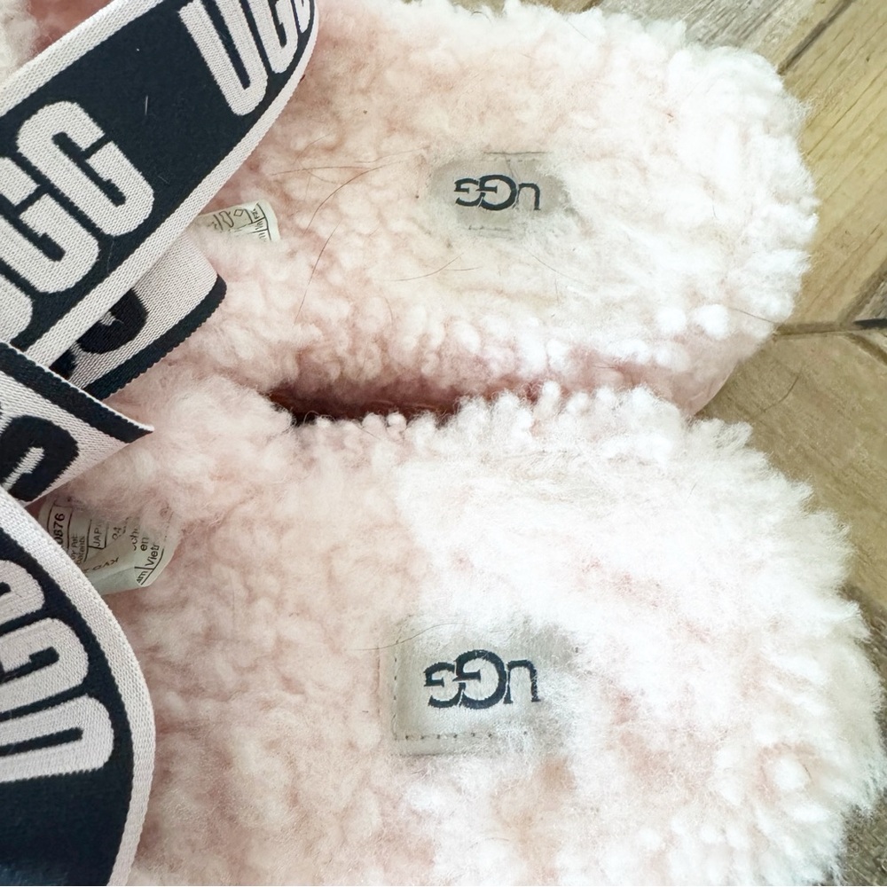 Uggs Fluff Yeah Pink Fluffita Slides - Picture 8 of 13